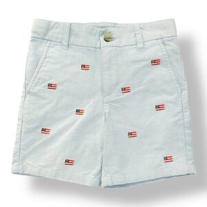 Janie & Jack | Embroidered Flag Shorts (4) 🇺🇸